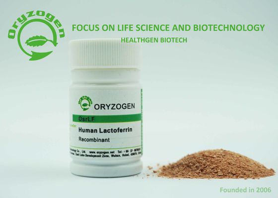 PH 7.0-7.5 van de de Rijstkorrel van Lacto Ferrin de Recombinante Menselijke Eiwit Gediplomeerde Oorsprong ISO