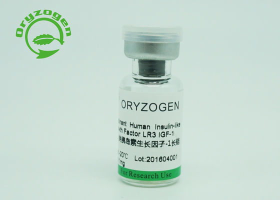 Groter dan 90%-Zuiverheid Stabiele Recombinante IGF 1 Lange 1 X10^6 de Eenheden van R3/Mg-Bio-activiteit