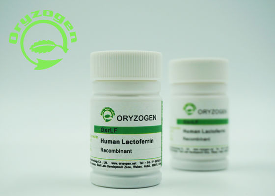 Dierlijk Componenten Vrij Recombinant Lactoferrin Roodachtig Bruin Los Poeder 2-8 ℃ Storaged