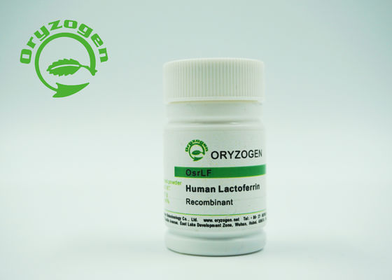 Antibacteriële Groter dan 95%-Zuiverheids Recombinante Lactoferrin Lyophiized met Anorganisch Zout