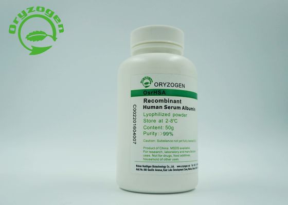 Albumine van het onderzoek HEEFT de Recombinante Menselijke Serum Poeder Industriële Biologische Reagentia