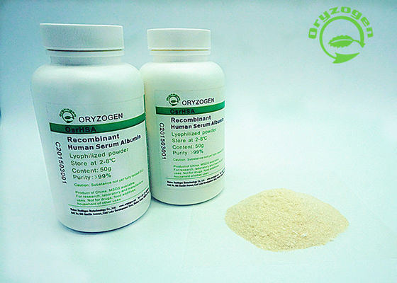 99% Recombinante de zuiverheid HEEFT 66.5kD rHSA voor Industriële Biologische Reagentia